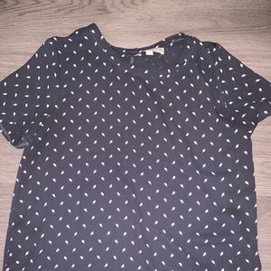 Loft navy blue top